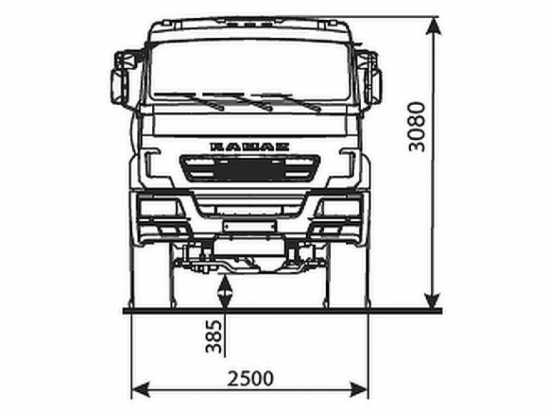 43118-3949-50 Шасси КамАЗ