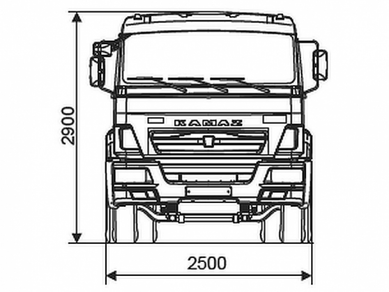 6540-3911-48(А5) Шасси КамАЗ