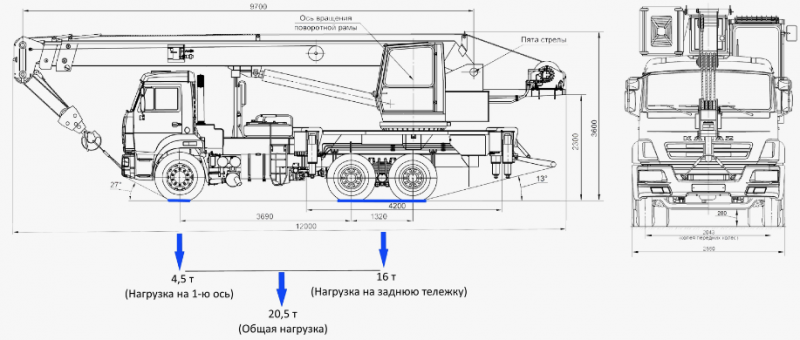 КС-55713-1 Автомобильный кран